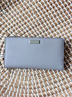 kate spade Taupe continental wallet portfolio wallet